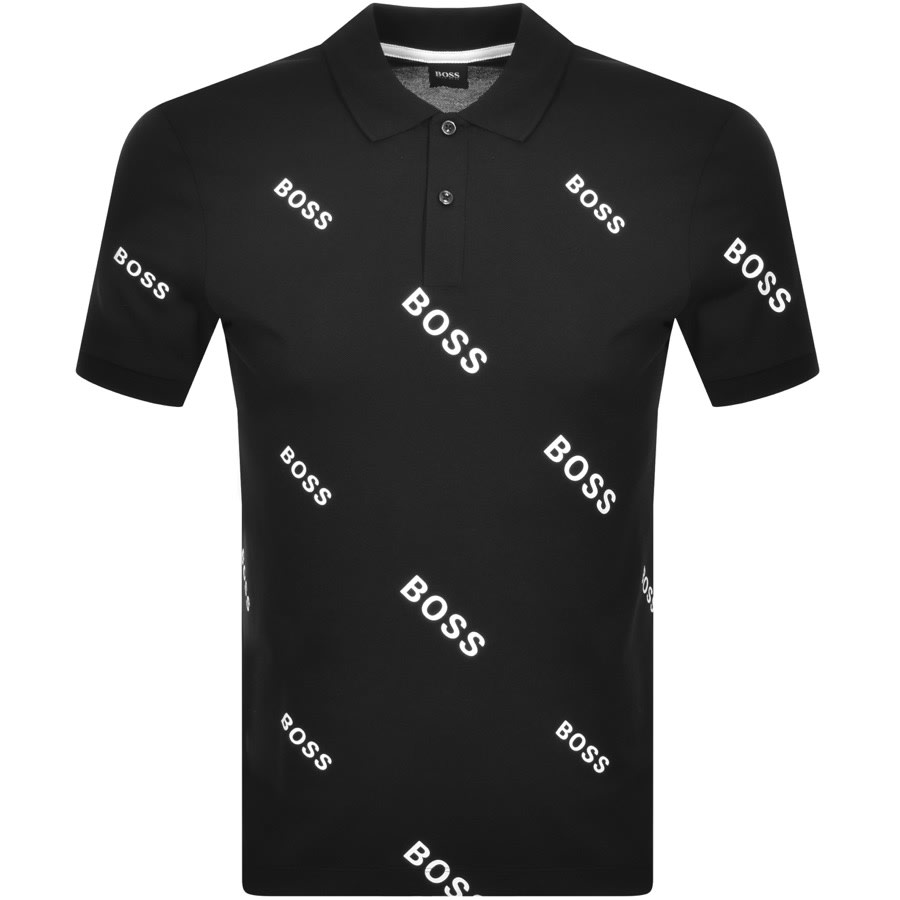 Alternative Image for ProductBOSS Phillipson Logo Polo T Shirt Black1